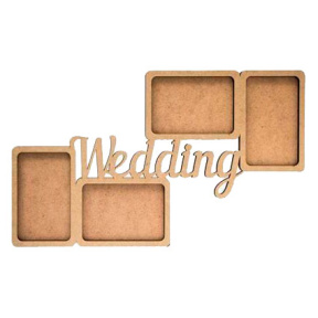Набор заготовок рамка "Wedding", 2 шт, МДФ