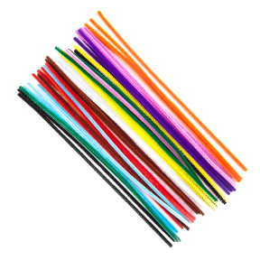 Sarma flausta chenille Mix colorat, 30 cm. 40buc.