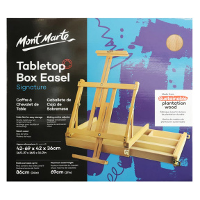 Șevalet de masă pliabil cu sertar, 69х42х36 cm (86 cm)