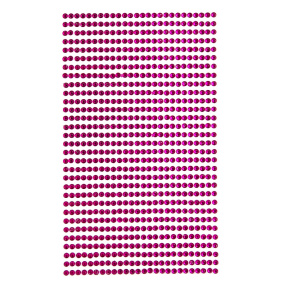 Самоклеящиеся кристалы 3 мм, 806 штук, fuchsia