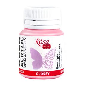 Acril pentru decor, Roz deschis lucios 20 ml
