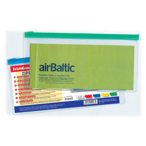 Папка-ZIP Erich Krause TRAVEL на гибкой молнии PVC Zip Pocket