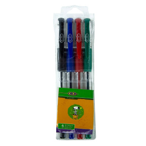 Set de 4 pixuri gel, ZiBi, 4 culori