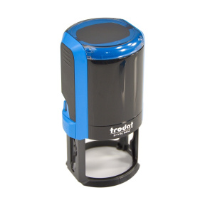 Suport pentru ștampilă rotundă, Trodat R40 mm, albastru