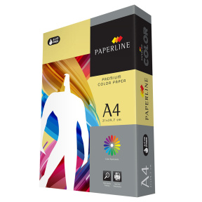 Hârtie colorată A4 Paperline 250 foi YELLOW 160gr, galbenă