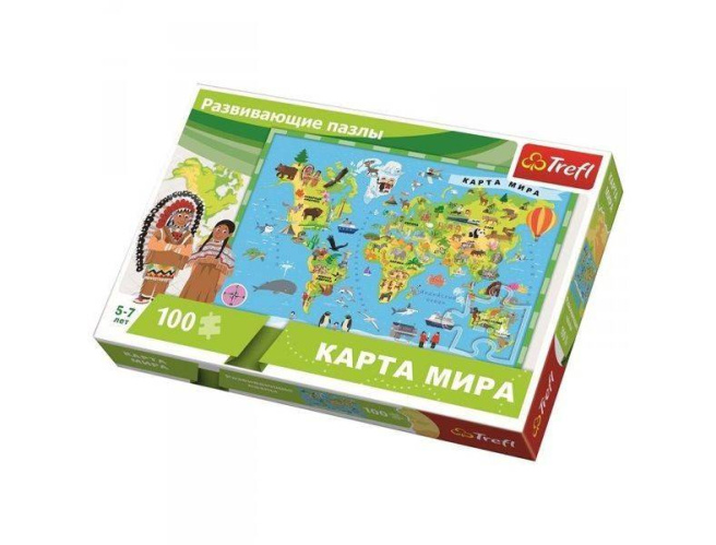 Карта Мира, 100 элементов