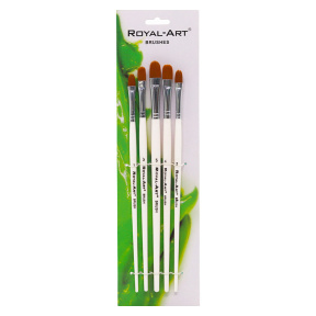 Set din 5 pensule Royal-Art, plate