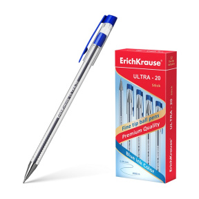 Pix roller Erich Krause 0,7mm ULTRA-20, albastru
