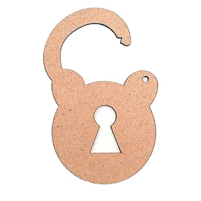 Piesa de prelucrat Lacatica, 5buc, MDF