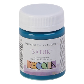 Vopsea acrilică pentru textile (mătase,batic) Decola, Turcoaz, 50ml