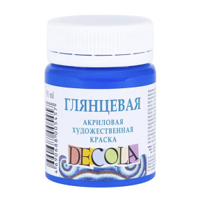 Acril albastru glantat Decola 50 ml