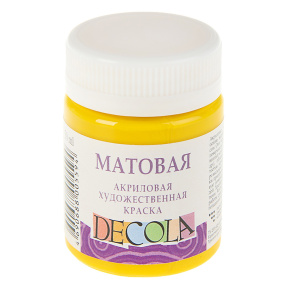 Acril galben deschis mat Decola 50ml