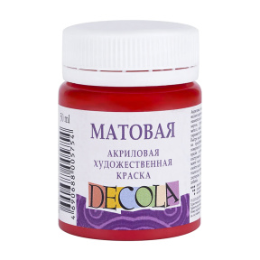 Acril roșu mat Decola 50 ml