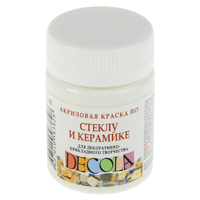 Акрил для стекла и керамики Decola, белый